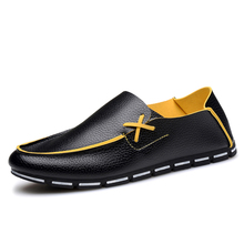 2016 Men Shoes Flats Slip on Men Loafers 2016 Summer Autumn Hot Sale Male Shoes Zapatos Chaussures Leather Casual Flat Shoes