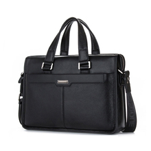 Genuine Leather Handbag Brand Cowhide Men Briefcase Business Leather Laptop Briefcase Shoulder Bags Men Messenger Travel