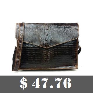 Vintage Genuine Leather Cowhide Crazy Horse Men Business Handbag