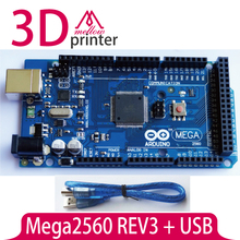 3d printer board Mega 2560 R3 Mega2560 REV3 ATmega2560-16AU Board + USB Cable compatible for arduino Mega 2560 r3 Free shipping