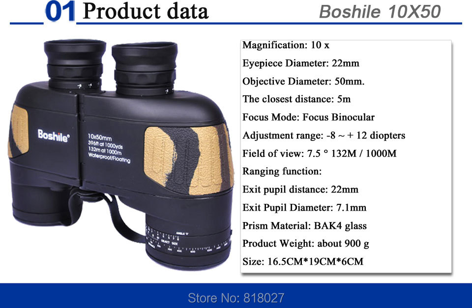 boshile 10x50 binoculars