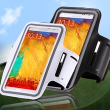 Waterproof SPORTS Armband Case for Samsung Galaxy Note 3/4/1/2 Workout Stand Pouch Bag Armband Cover For Note Cell Phone