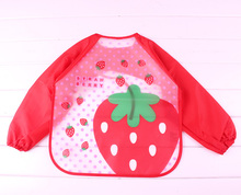 Baby Bibs baby clothing Character girls and boys baby PU bibs bandanas With sleeves 2015 Hot Sale infant towel Free shipping