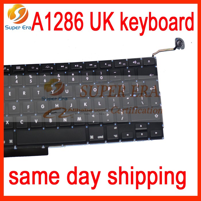 UK Keyboard For Apple Macbook Pro 15'' A1286 UK Keyboard Replacement MC371 372 373 MC721 MC723 MD103 MD104 2009-2012year
