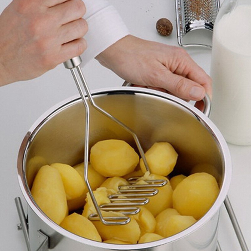Stainless-steel-tube-handle-pressure-mud-wavy-potato-fruit-baby-food-supplement-masher-kitchen-gadgets