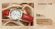KSD luxury brand women dress watch quartz watches 100m diving ladies favorite watch fashion casual lether