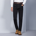 Hot Sale Men s Business Denim Jeans mens formal trousers Male Straight Solid Elastic Slim Pants