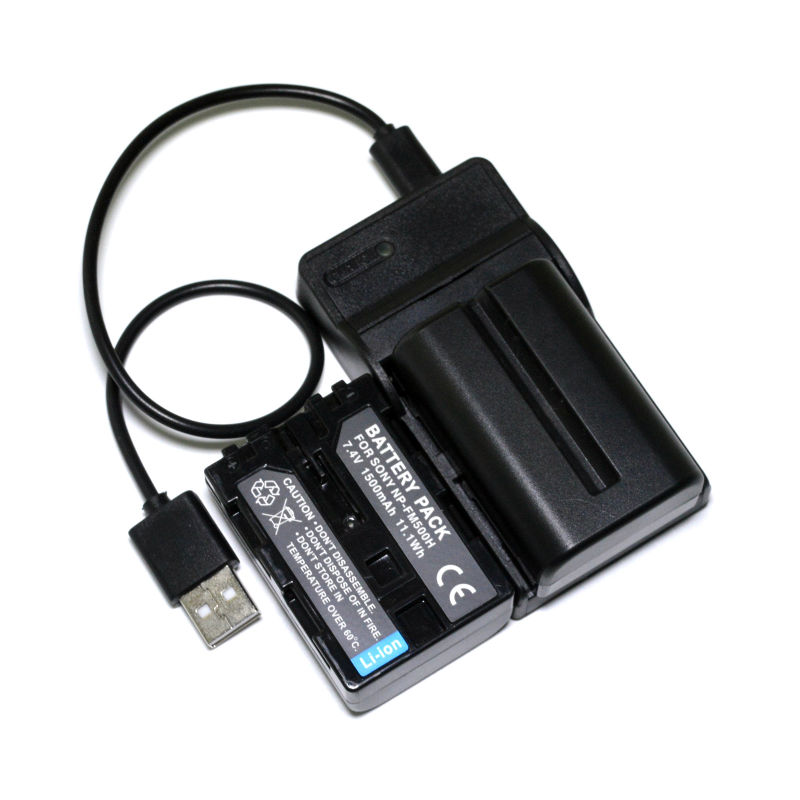 Conenset 2 . NP-FM500H  + USB    Sony DSLR-A58 DSLR-A200 DSLR-A300 DSLR-A350 DSLR-A450 DSLR-A500 DSLR-A550