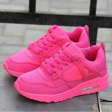 women Breathable Mesh Fabric Fashion Casual Shoes 2016 spring autumn all white outdoor jogging shoes woman comfortable gym shoe