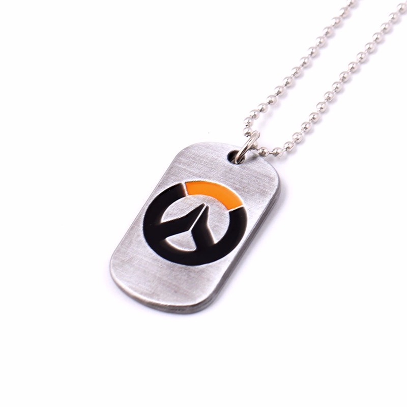 10pcs-2016-Arrive-New-Game-Overwatch-necklace-Tracer-Reaper-OW-Pendant-Entertainment-Logo-Key-Ring-Holder
