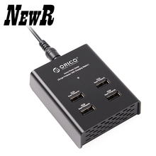 NewR DUB 4P BK 4 Port USB Charger Tablet Charger for IPad IPhone Samsung Black