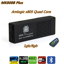 Mk808b плюс Android 4.4 HDMI TV Stick телевизор ключ Amlogic M805 четырехъядерных процессоров 1 ГБ 8 ГБ мини-пк HD1080P h. 265HEVC Bluetooth XBMC Miracast