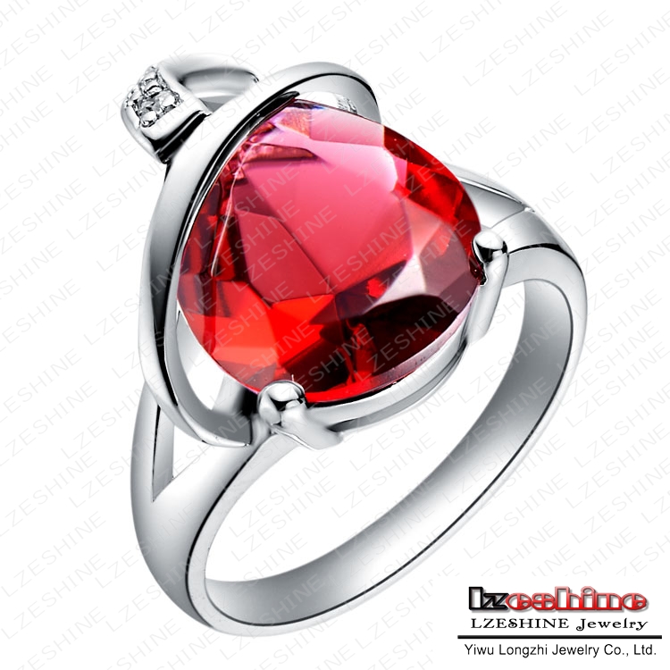 Twilight Ring Bella Engagement Diamond Rings Real Platinum Plated Imitation Ruby Rings Accessories For Women WX
