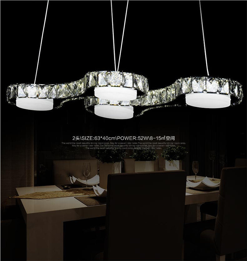 2015 New modern design dining room hanging chandelier ,LED crystal ...