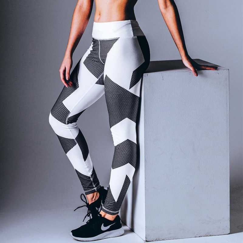 geometric workout leggings