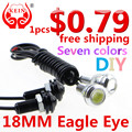KEIN 1pcs 18MM Led Eagle Eye DRL Daytime Running Lights Source Backup Reversing Parking Signal Lamps