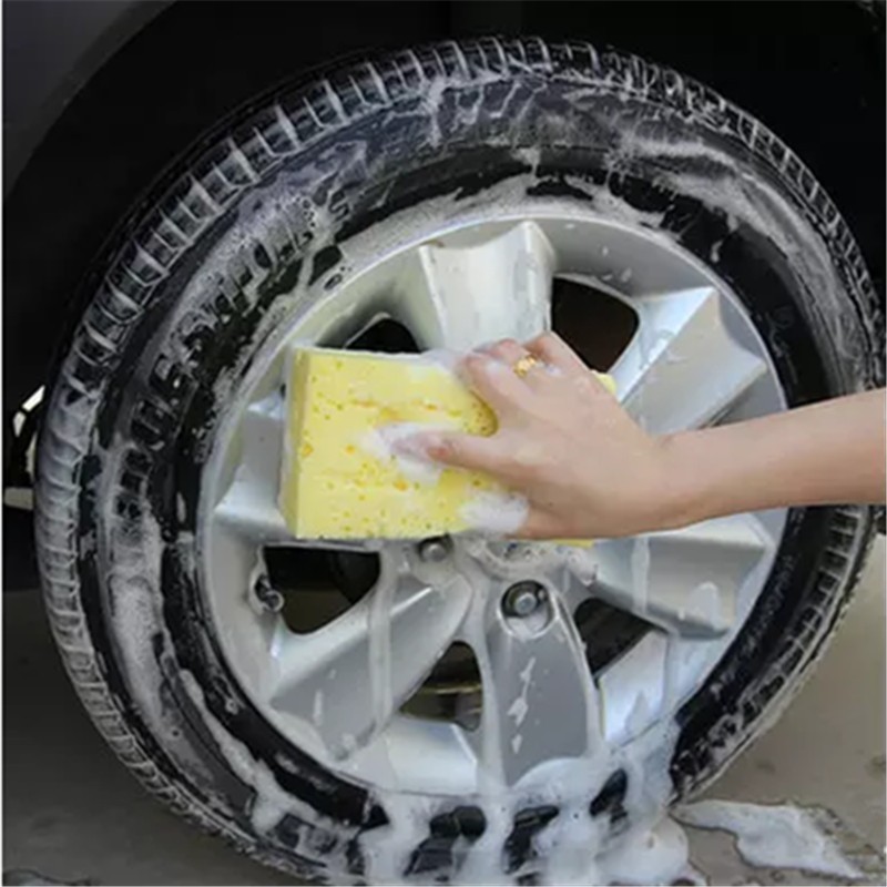 10 PCS New Hot Sale Mini Yellow Car Auto Washing Cleaning Sponge Block HiveHoney Comb Structure Superior Wear and Durability
