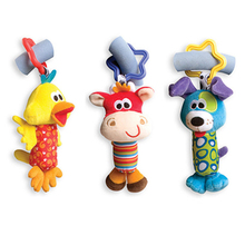 Baby Toys Rattle Tinkle Hand Bell Multifunctional Plush Stroller PNLO