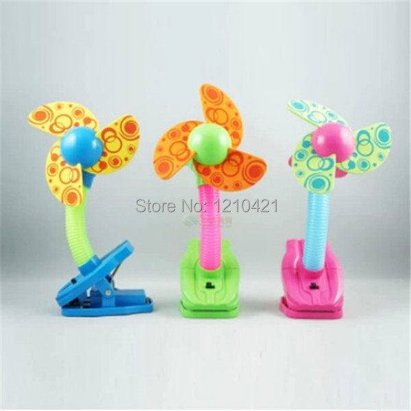 1Pcs Retail Baby Loves New Small Fan Baby Dedicated Fan baby fans Summer Crib Cart Clip