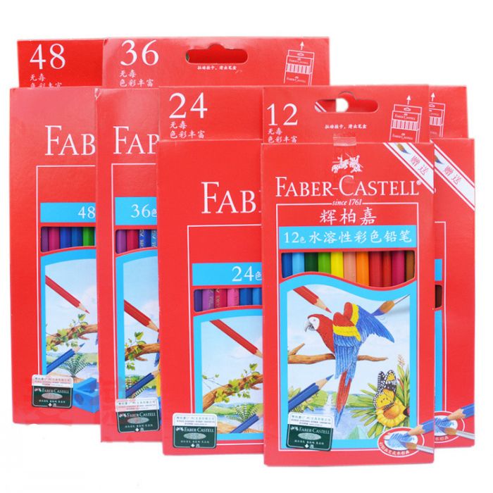 FABER CASTELL Water-soluble colored pencils Non-toxic watercolour pencils 12/48 colors colored pencils art supplies