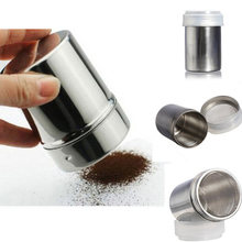 Stainless Steel Chocolate Shaker Cocoa Flour Salt Powder Icing Sugar Cappuccino Coffee Sifter Lid Hot Sale