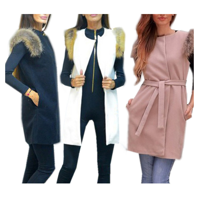 Faux-Fur-Vest-Jackets-Long-Waistcoat-With-Belt-Vests-Pocket-Slim-Body-Gilet-Bodyon-Coats-2015