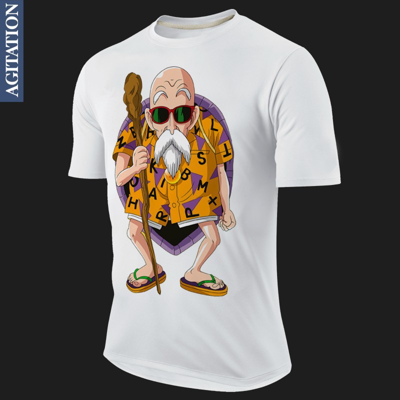 Master Roshi Kame Sennin Dragon Ball Printed Summer Style Short T Shirt 