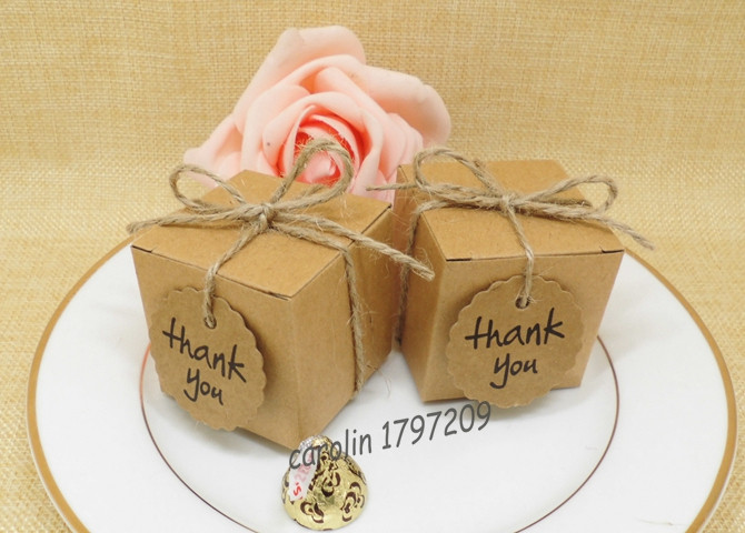 Download Kraft Paper Pillow/Square Candy Box Rustic Wedding Favors ... Yellowimages Mockups
