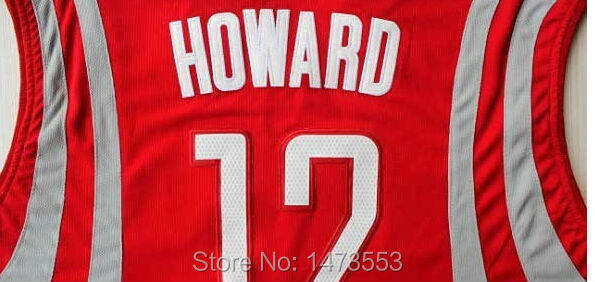 Houston #12 Dwight Howard Red Classic Jersey_01
