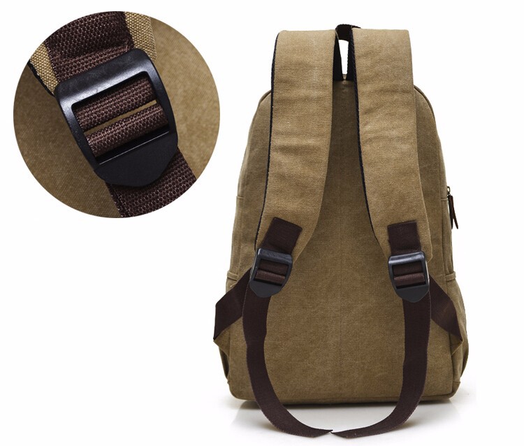 Fashion Cute Pig Nose Vintage High quality boy school bag Casual Travel Bags men Canvas Backpack (9)