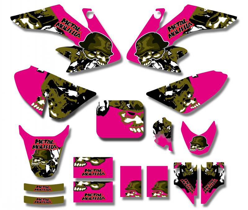 Honda crf50 pink graphics #6