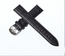 1PC 20mm Genuine Leather Strap Steel Buckle Wrist Watch Band Soft