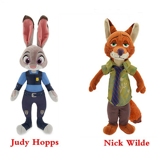 Утопия фигурку 2016 последний фильм Zootopia джуди Hopps ник уайлд милый плюшевые мягкие куклы и игрушки для детей подарок