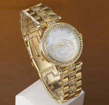 New Arrival Women Rhinestone dress Watches Geneva Steel gold Watches Fashion Gifts Quartz watch
