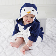 children’s clothing boys girls Robes new winter spring autumn cartoon baby bathrobe Sleepwear & Robe winter cute Penguin