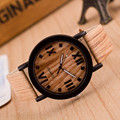 Relogio Women Watches Fashion Quartz Leather Watch Female Roman Numerals Imitate Wood Analog Quartz Clocks reloj