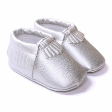 New Top Fashion Direct Selling Baby Boy Girl Cotton Soft Shoes Newborn Infant Children Anti-slip Slip-on Fringe Pu First Walker