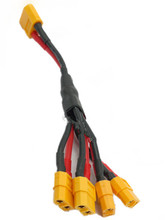 Xt60 1 a macho 4 conexión en paralelo Quadcopter de distribución de energía Cable
