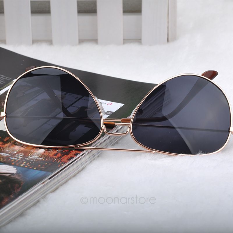 UV Protection Fashion Popular Cool Sunglasses Versatile for use Goggle AVIATOR Metal Eyewear Bat Mirror J