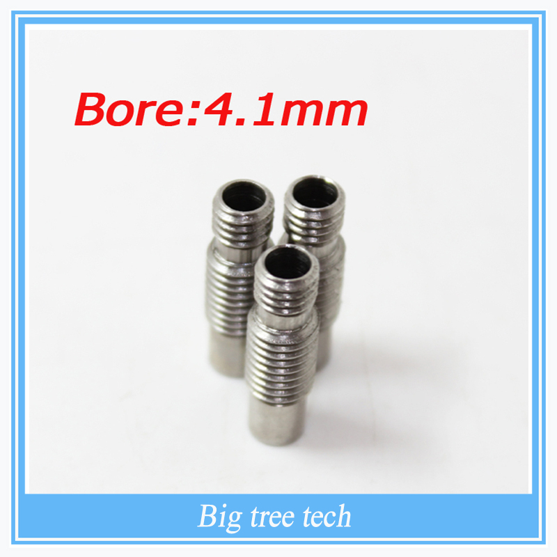 Free shipping 1pcs E3D V6 Stainless steel Nozzle Throat Feeding Tube Throat for 1 75 3