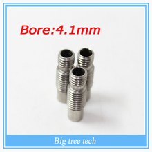 Free shipping! 1pcs E3D V6 Stainless steel Nozzle Throat, Feeding Tube Throat for 1.75/3.0mm filament No Teflon Ptfe Tube