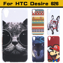 New Style High Quality Ultra thin slim Painted Fashion Cute Lovely Cartoon UV Print Hard Cover Case For HTC Desire 626 case