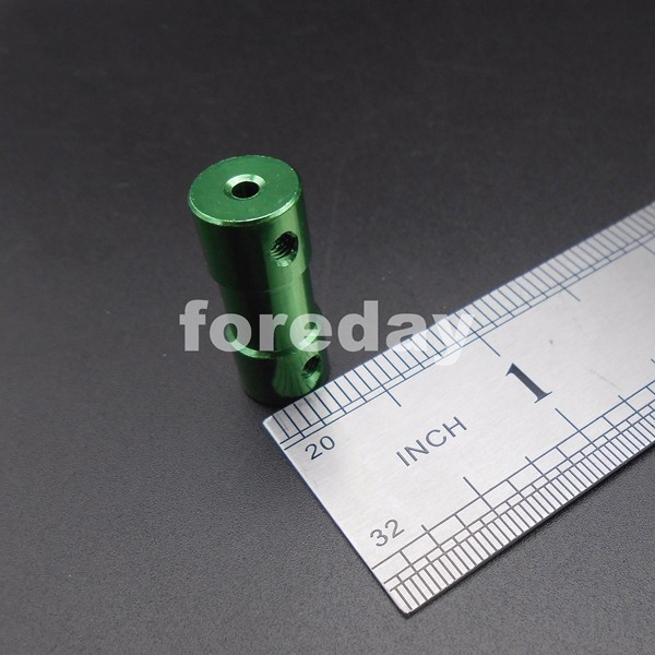 Description Picture 3 of item5PCS Aluminum Green 3mm-5mm Shaft Motor Flexible Coupling Coupler Length: 25mm dia. 10mm +1 Spanner wrench 3-5 *FD480X5+1