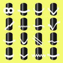 2 packs French Manicure DIY Nail Art Tips Tape Sticker Guide Stencil Hot 10G0.6Y