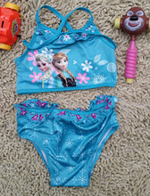 2016 New Fashion Anna Elsa Bikini Girl two pieces swimwear set Swimming Suit For Girl Children Bathing Suit Girls Swimwear