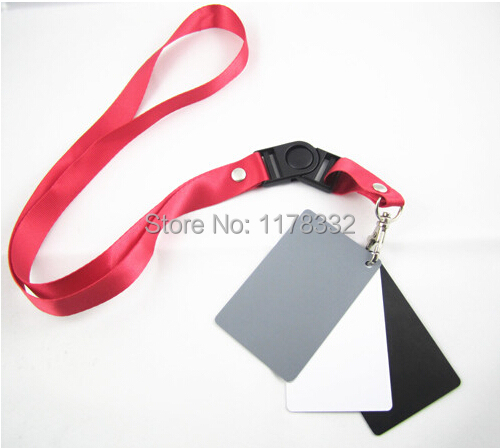 3 in1 Digital Grey Card White Black Gray Color White Balance Strap With Tracking Number