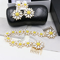 2016 New Luxury baroque cosmos flower high grade Rhinestone hair band Hair combs bride wedding Fashion