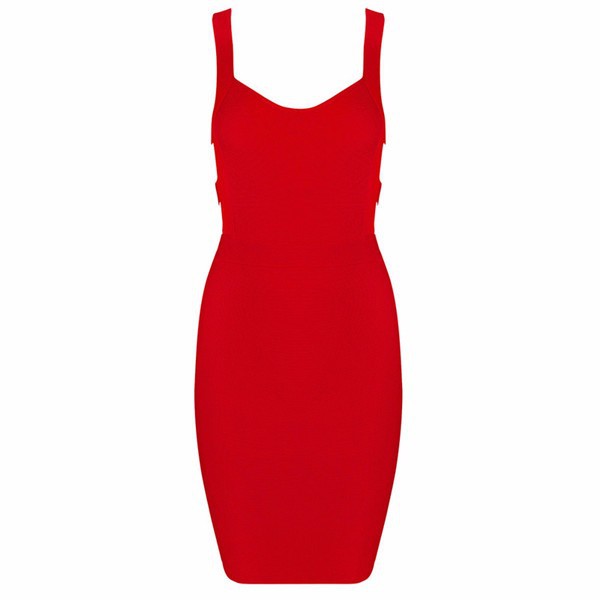 Red-Spaghetti-Straps-V-Neck-Bandage-Dress-2014-Summer-New-Womens-Sexy-Bodycon-Dress-Elegant-Short