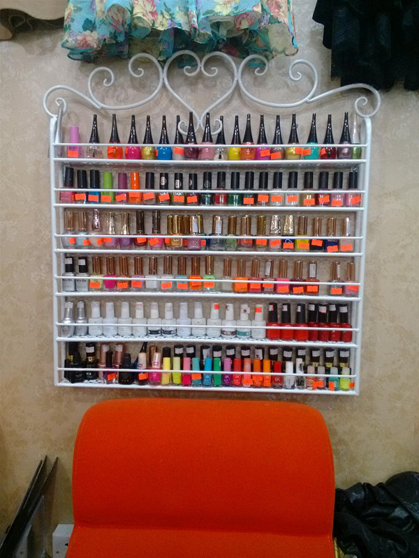 nail polish display shelf