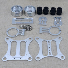 2 Axis CNC Aluminum Brushless Camera Gimbal Mount Kit FPV Metal Aerial PTZ For DJI Phantom 1 2 / Walkera QR X350 Gopro Hero 3